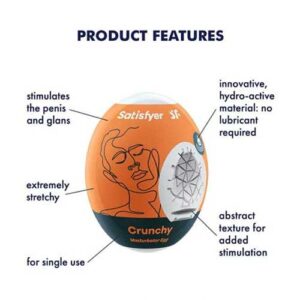 Satisfyer Masturbator Egg Single Crunchy