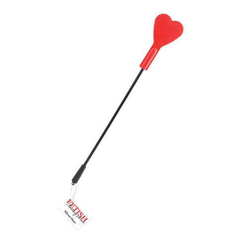 Silicone Heart Flapper Red/Black