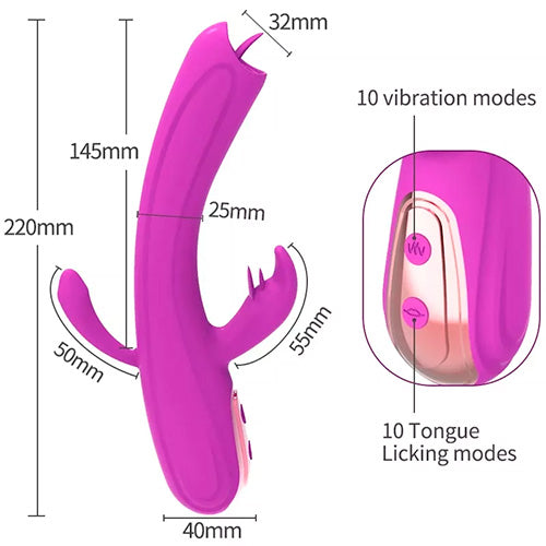 TONGUE LICKING VIBRATOR HERA