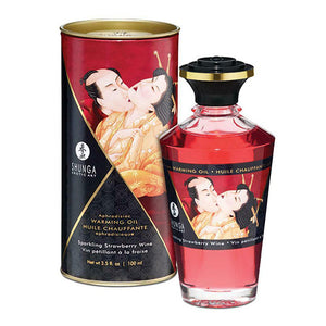 SHUNGA Warming Oil Sparkling Strawberry Wine