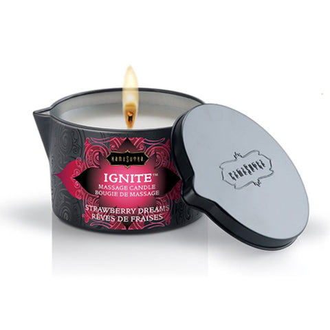 KAMASUTRA IGNITE MASSAGE CANDLE Strawberry Dreams