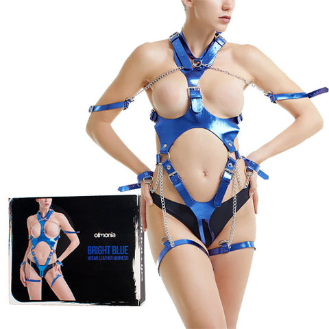 ORMONIA Bright Blue Vegan Leather Harness