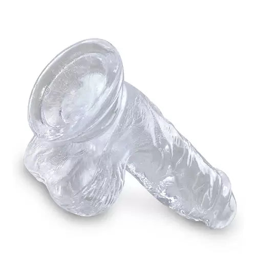 King Cock Clear 5″ With Balls