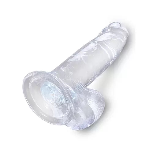 Clear 7″ Cock with Balls