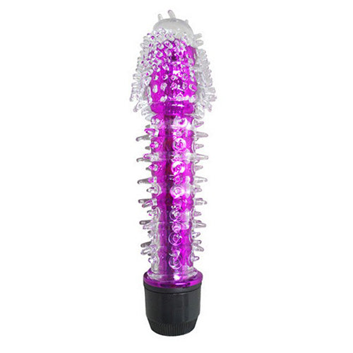 VIBRATOR WITH TEXTURED GEL COVER